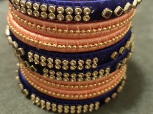 Ethnic Latest Silk Thread Handmade Bangles Set