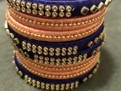 Ethnic Latest Silk Thread Handmade Bangles Set