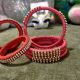 Ethnic Silk Threaded Handmade Bangles Combo