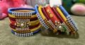 Ethnic Latest Silk Thread Handmade Big Bangles Set