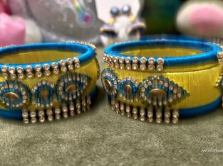 Ethnic Latest Silk Thread Handmade Bangles Set