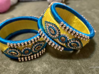 Ethnic Latest Silk Thread Handmade Bangles Set