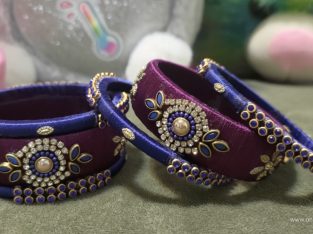 Ethnic Latest Silk Thread Handmade Bangles Set