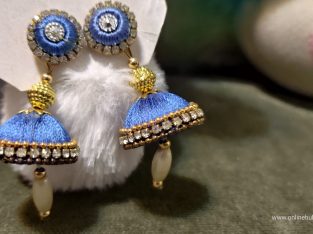 Ethnic Latest Silk Thread Handmade Earrings